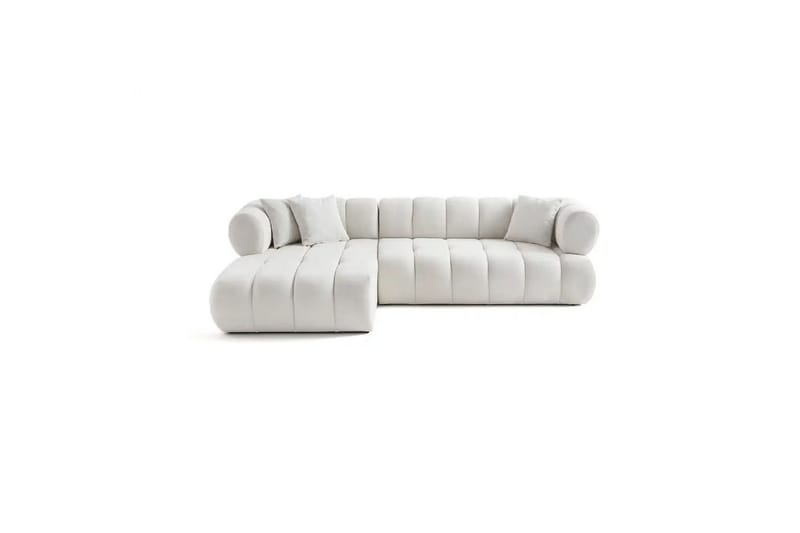 Mississauga Sofa med divan 3-personers - Hvid - Møbler - Sofaer - Sofa med chaiselong