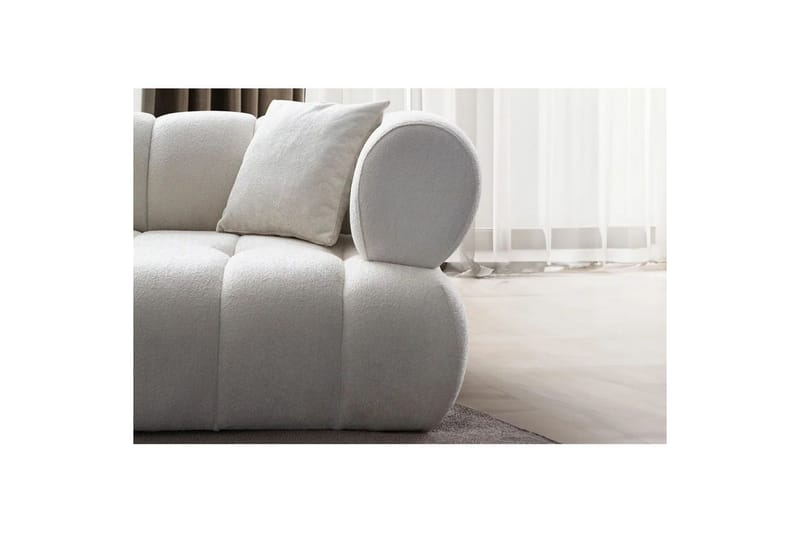 Mississauga Sofa med divan 3-personers - Hvid - Møbler - Sofaer - Sofa med chaiselong