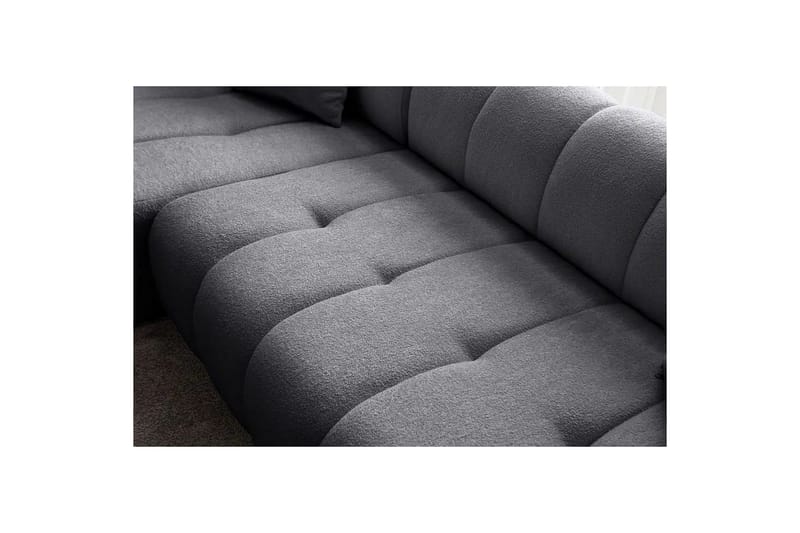 Mississauga Sofa med divan 3-personers - Mørkegrå - Møbler - Sofaer - Sofa med chaiselong