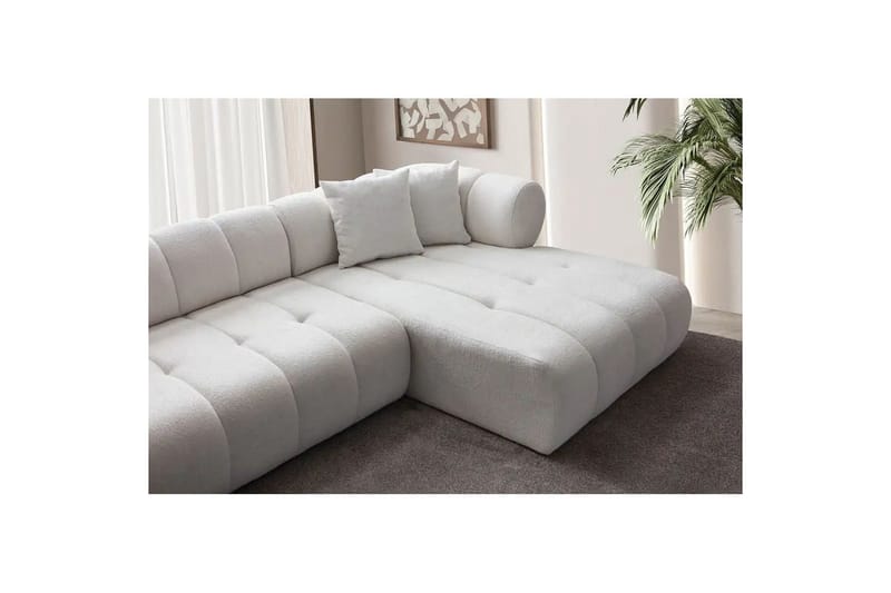 Mississauga Sofa med divan 3-personers - Hvid - Møbler - Sofaer - Sofa med chaiselong