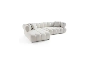 Mississauga Sofa med divan 3-personers - Hvid - Møbler - Sofaer - Sofa med chaiselong