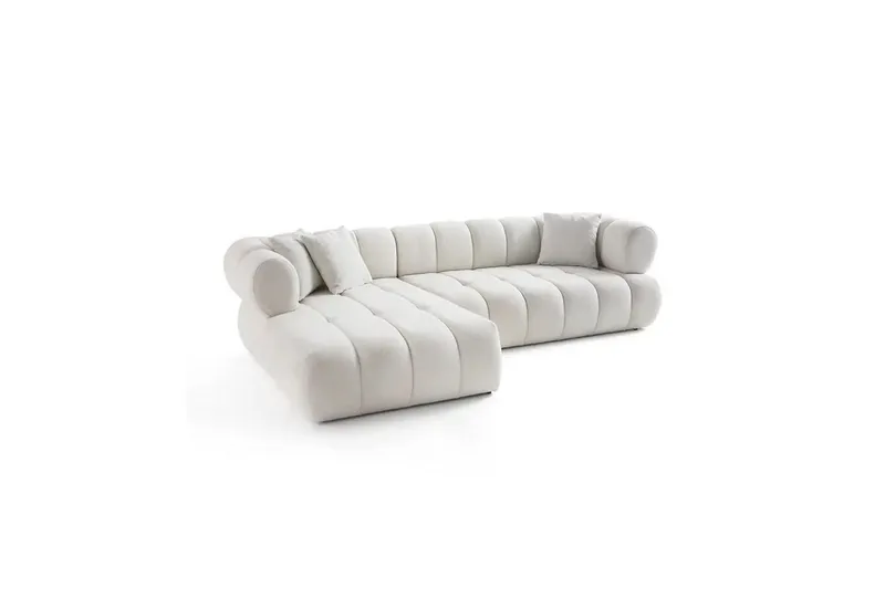 Mississauga Sofa med divan 3-personers - Hvid - Møbler - Sofaer - Sofa med chaiselong