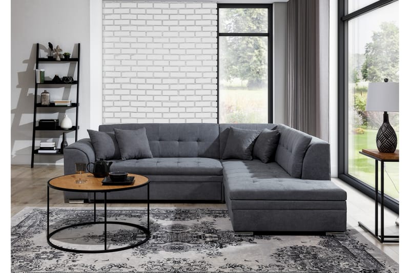 Moclino Sofa med Chaiselong Højre - Grå - Møbler - Sofaer - Sofa med chaiselong