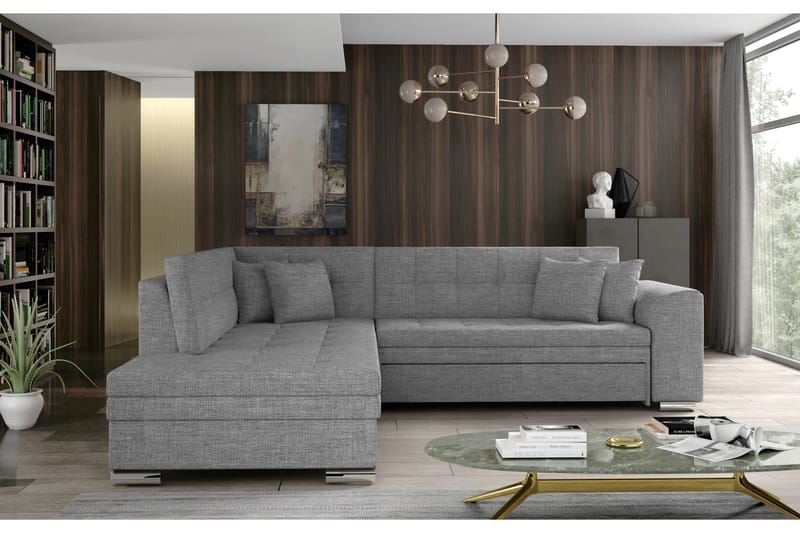 Moclino Sofa med Chaiselong Venstre - Grå - Møbler - Sofaer - Sofa med chaiselong