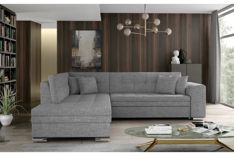 Moclino Sofa med Chaiselong Venstre, Grå