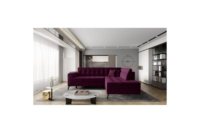 Modulsofa Eltap Lanvin 260x210x93 cm, Velvetmat 25, Højre