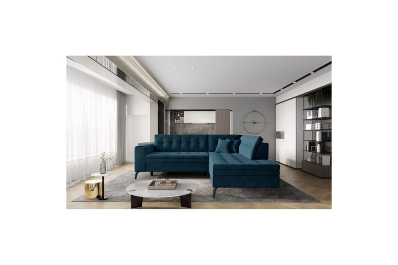 Modulsofa Eltap Lanvin 260x210x93 cm - Velvetmat 40, Højre - Møbler - Sofaer - Sofa med chaiselong