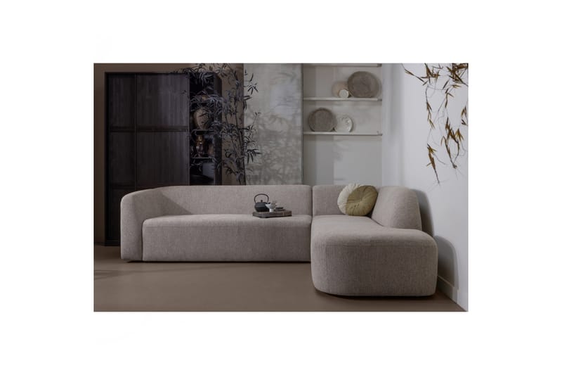 Mooli Sofa med Chaiselong 3-personers - Naturmelange - Sofa med chaiselong - 3 personers sofa med chaiselong