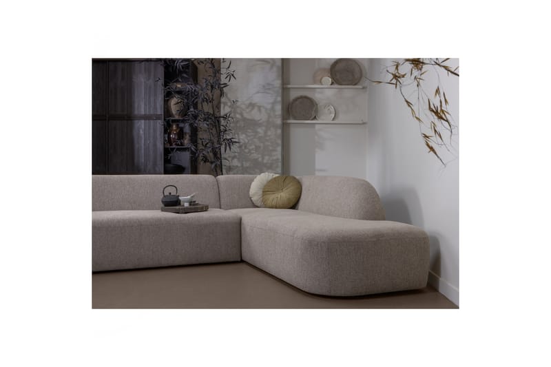 Mooli Sofa med Chaiselong 3-personers - Naturmelange - Sofa med chaiselong - 3 personers sofa med chaiselong