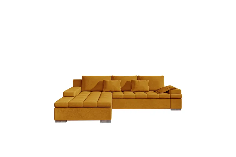 Naoma Sofa med Divan 3-seter, Gul