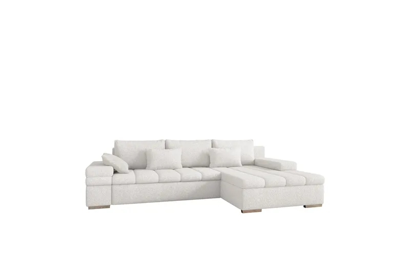 Naoma Sofa med Divan 3-seter, Hvid