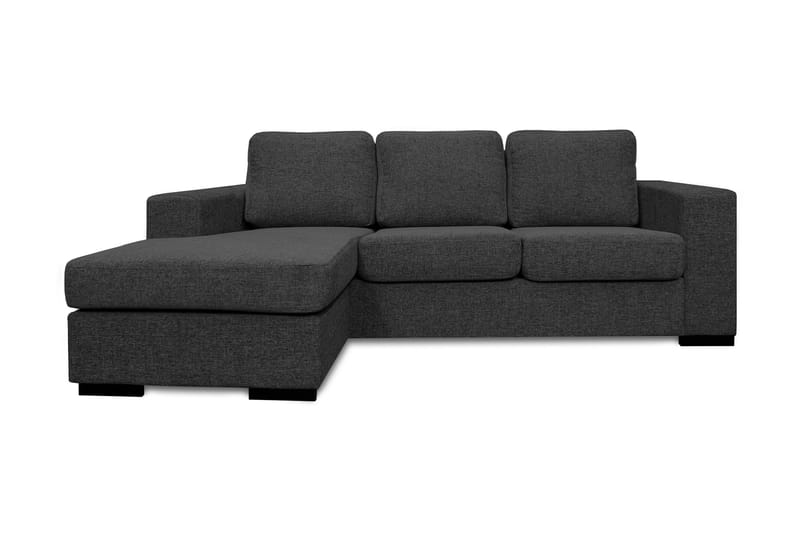 Nebraska Chaiselongsofa 3-pers Vendbar - Mørkegrå - Sofa med chaiselong - 3 personers sofa med chaiselong