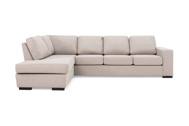 Nebraska Chaiselongsofa 4-pers Venstre - Beige - Sofa med chaiselong - 4 personers sofa med chaiselong