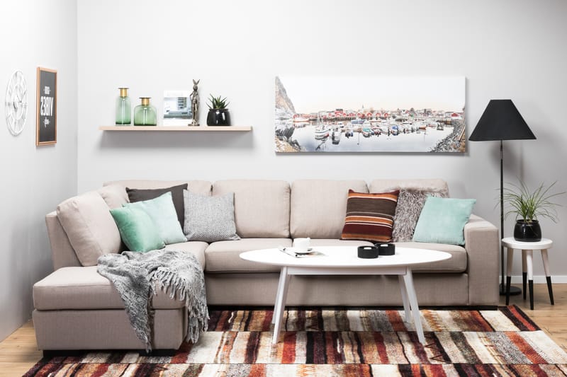 Nebraska Chaiselongsofa 4-pers Venstre - Beige - Møbler - Sofaer - Sofa med chaiselong
