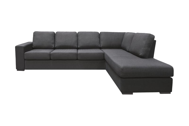 Nebraska Chaiselongsofa 4-pers Højre - Mørkegrå - Sofa med chaiselong - 4 personers sofa med chaiselong