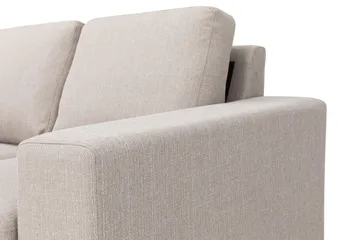 Nebraska Chaiselongsofa 4-pers Venstre - Beige - Møbler - Sofaer - Sofa med chaiselong