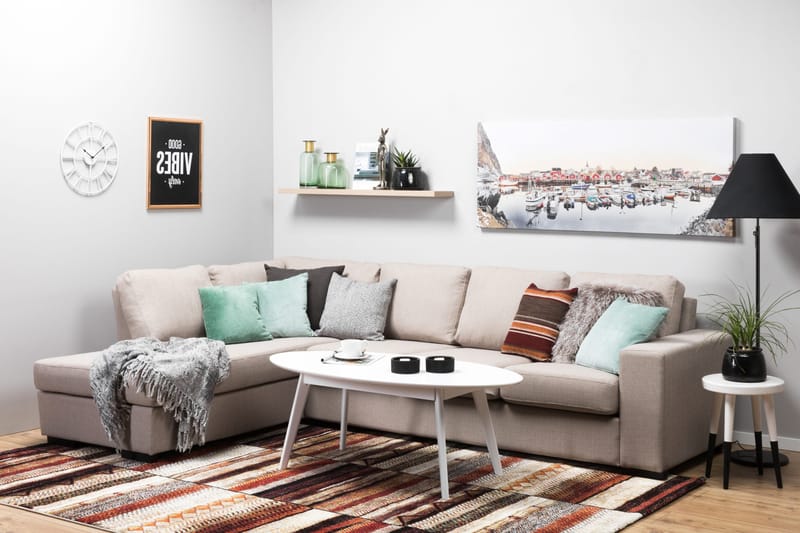 Nebraska Chaiselongsofa 4-pers Venstre - Beige - Møbler - Sofaer - Sofa med chaiselong
