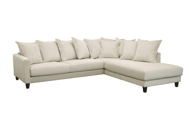 Nida chaiselong sofa 4-pers - Beige - Sofa med chaiselong - 4 personers sofa med chaiselong