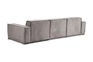 Nightcap Sofa m. Chaiselong 3-Pers. - Grå - Møbler - Sofaer - 3 personers sofa