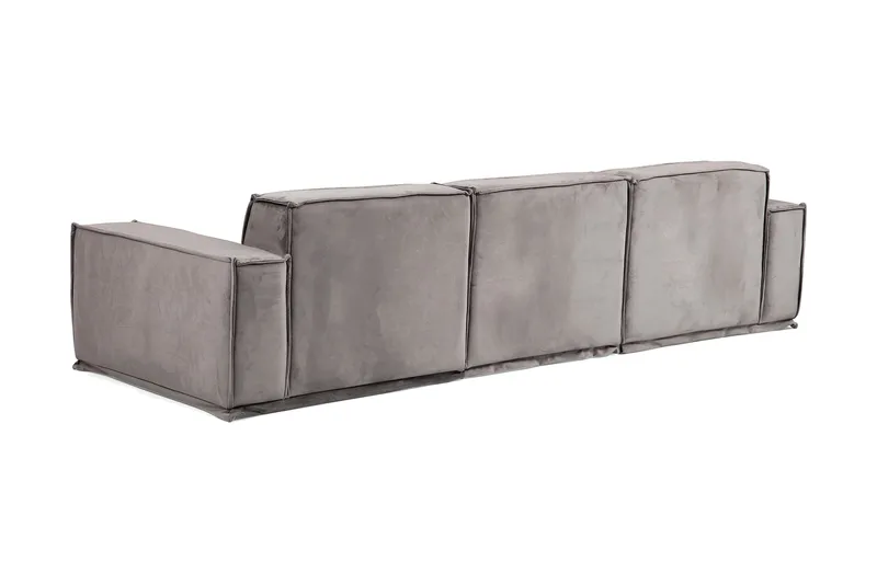 Nightcap Sofa m. Chaiselong 3-Pers. - Grå - Møbler - Sofaer - 3 personers sofa