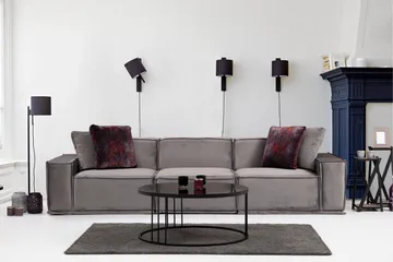 Nightcap Sofa m. Chaiselong 3-Pers. - Grå - Møbler - Sofaer - 3 personers sofa