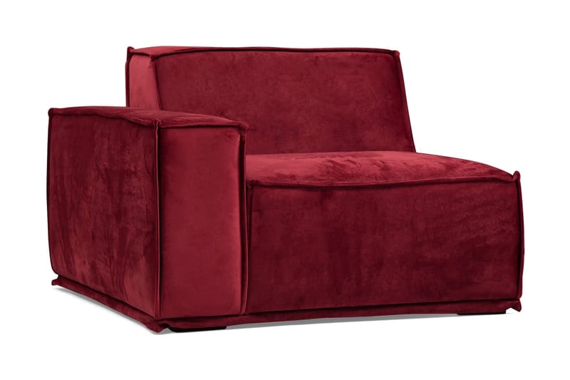 Nightcap Sofa m. Chaiselong 4-Pers. - Burgundy - Møbler - Sofaer - Sofa med chaiselong