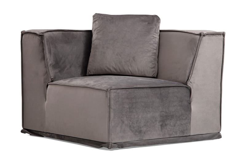 Nightcap Sofa m. Chaiselong 6-Pers. - Grå - Sofa med chaiselong