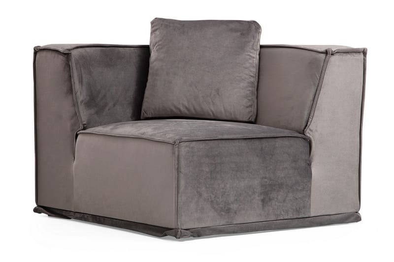 Nightcap Sofa m. Chaiselong 6-Pers. - Grå - Sofa med chaiselong