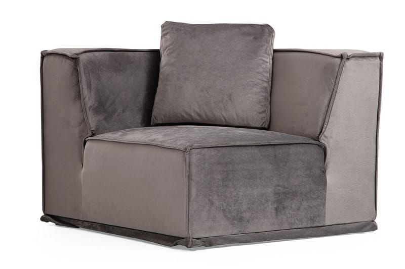 Nightcap Sofa m. Chaiselong 6-Pers. - Grå - Sofa med chaiselong