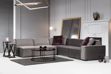 Nightcap Sofa m. Chaiselong 6-Pers. - Grå - Møbler - Sofaer - Hjørnesofa