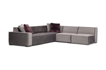 Nightcap Sofa m. Chaiselong 6-Pers. - Grå - Møbler - Sofaer - Hjørnesofa