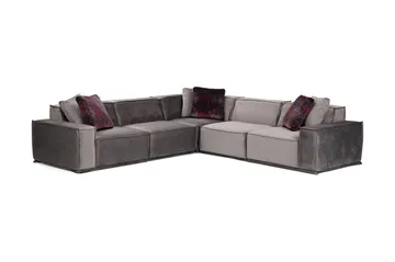 Nightcap Sofa m. Chaiselong 6-Pers. - Grå - Møbler - Sofaer - Hjørnesofa