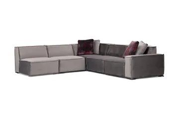 Nightcap Sofa m. Chaiselong 6-Pers. - Grå - Møbler - Sofaer - Hjørnesofa