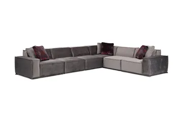 Nightcap Sofa m. Chaiselong 6-Pers. - Grå - Møbler - Sofaer - Hjørnesofa