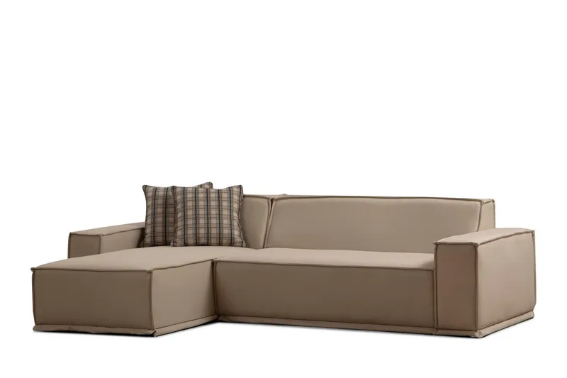 Nightcap Sofa med Chaiselong 3-personers, Beige