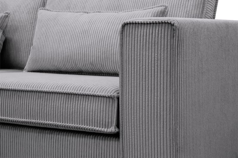 Nova 4-personers Venstrevendt L-formet Chaiselongsofa i Manchester - Mørkegrå - Møbler - Sofaer - Sofa med chaiselong