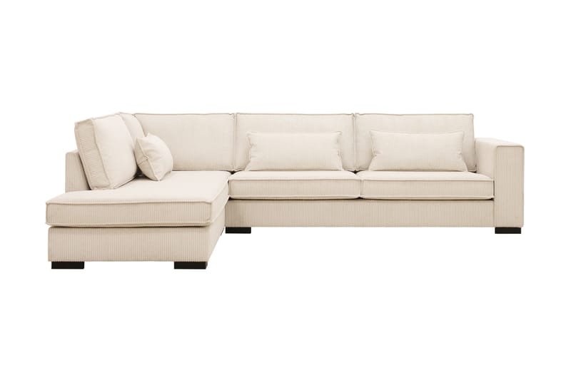 Nova 4-personers Venstrevendt L-formet Chaiselongsofa i Manchester - Beige - Møbler - Sofaer - Sofa med chaiselong