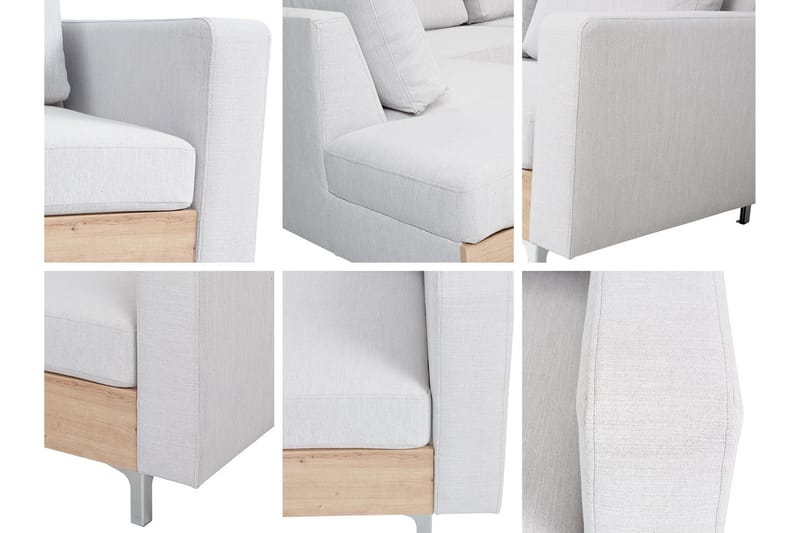 Oberting 3-personers hjørnesofa - Sort - Møbler - Sofaer - Sofa med chaiselong