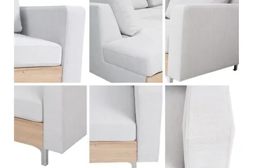 Oberting 3-personers hjørnesofa - Sort - Møbler - Sofaer - Sofa med chaiselong