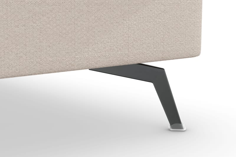 Ocean Lyx 4-personers Højrevendt L-formet Chaiselongsofa i Stof - Beige - Møbler - Sofaer - Sofa med chaiselong - 4 personers sofa med chaiselong