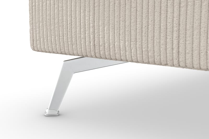 Ocean Lyx 4-personers Venstrevendt L-formet Chaiselongsofa i Manchester - Beige - Møbler - Sofaer - Sofa med chaiselong