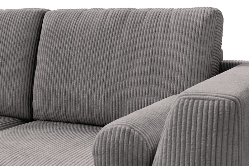 Ocean Lyx 4-personers Venstrevendt L-formet Chaiselongsofa i Manchester - Mørkegrå - Møbler - Sofaer - Sofa med chaiselong