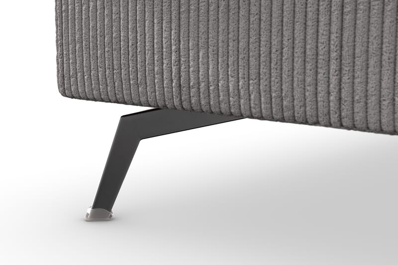 Ocean Lyx 4-personers Venstrevendt L-formet Chaiselongsofa i Manchester - Mørkegrå - Møbler - Sofaer - Sofa med chaiselong