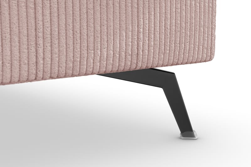 Ocean Lyx 4-personers Højrevendt L-formet Chaiselongsofa i Manchester - Rosa - Møbler - Sofaer - Sofa med chaiselong