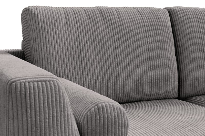 Ocean Lyx 4-personers Højrevendt L-formet Chaiselongsofa i Manchester - Mørkegrå - Møbler - Sofaer - Sofa med chaiselong