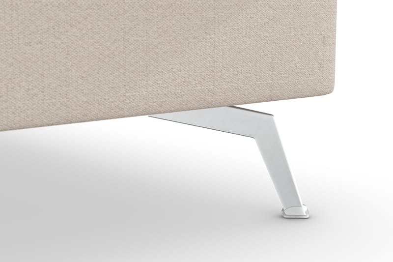 Ocean Lyx 4-personers Højrevendt L-formet Chaiselongsofa i Stof - Beige - Møbler - Sofaer - Sofa med chaiselong