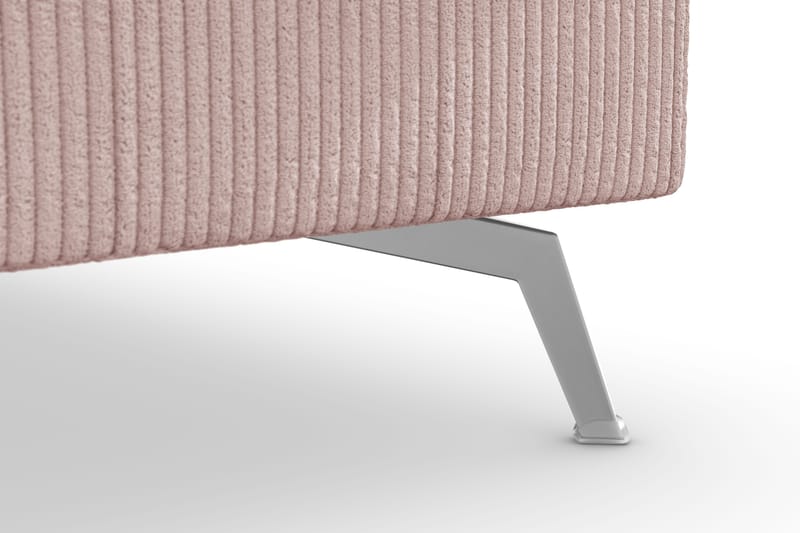 Ocean Lyx 4-personers Højrevendt L-formet Chaiselongsofa i Manchester - Rosa - Møbler - Sofaer - Sofa med chaiselong - 4 personers sofa med chaiselong