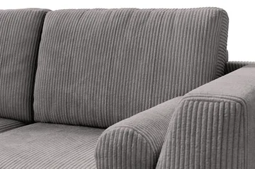 Ocean Lyx 4-personers Venstrevendt L-formet Chaiselongsofa i Manchester - Mørkegrå - Møbler - Sofaer - Sofa med chaiselong