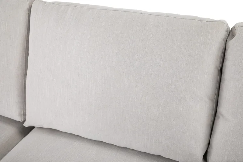 Ocean Lyx 4-personers Venstrevendt L-formet Chaiselongsofa i Stof - Lysegrå - Møbler - Sofaer - Sofa med chaiselong - 4 personers sofa med chaiselong