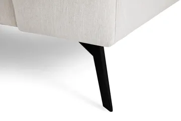 Ocean Lyx 4-personers Venstrevendt L-formet Chaiselongsofa i Stof - Lysegrå - M øbler - Sofaer - Sofa med chaiselong